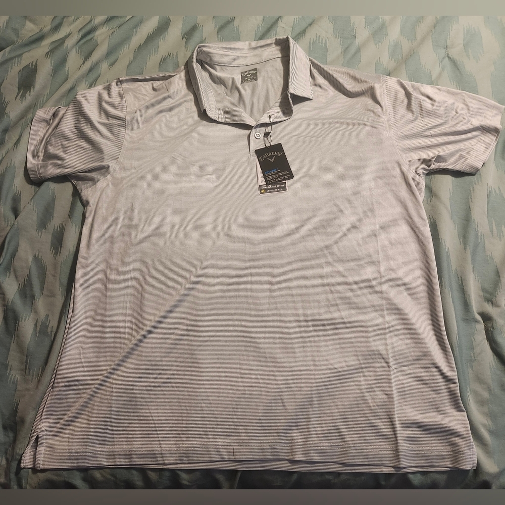 NWT CALLAWAY GOLF COOLING OPTI-DRI UPF15‎ POLO SHIRT MEN'S SIZE XL